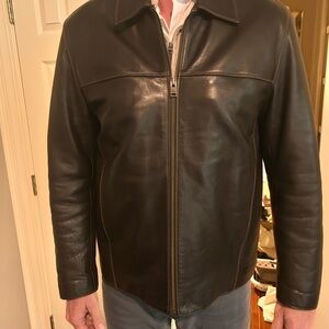 Marc New York Men's Brown Leather Jacket